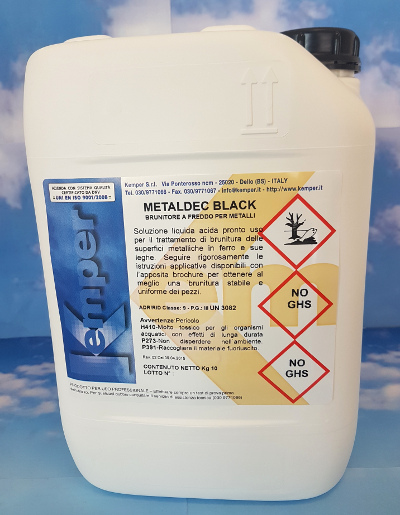 METALDEC BLACK Brunitore a freddo per metalli