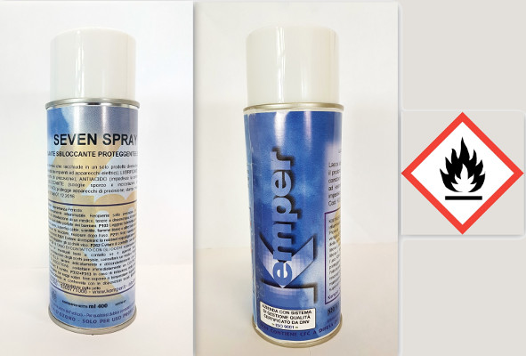 SEVEN_SPRAY_LUBRIFICANTE_PROTEGGENTE_SBLOCCANTE_DEWATERING_KEMPER